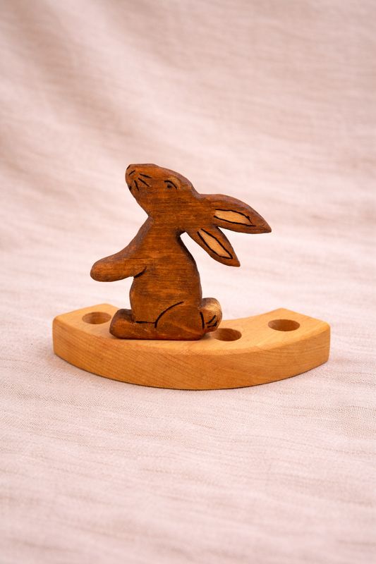 Osterhasen-Stecker aus Holz