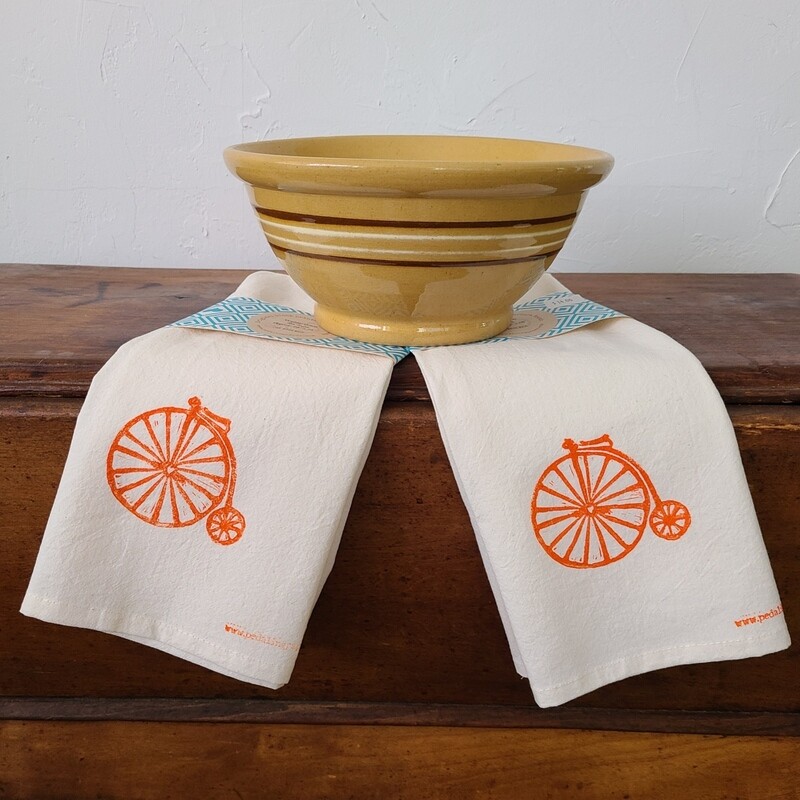 &quot;Keep on Pedaling&quot; 100% Cotton Tea Towel