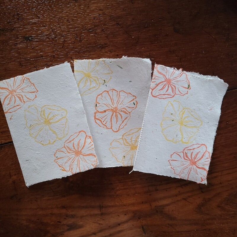 CA Poppy - Note Card Trio