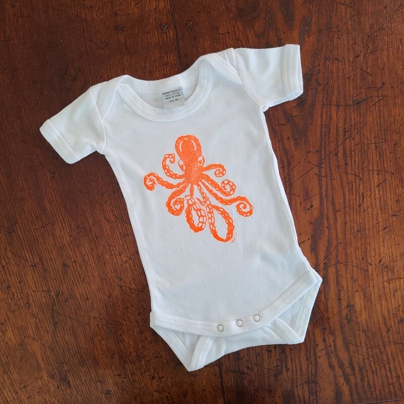 &quot;Octavia the Octopus&quot; 100% Cotton Infant&#39;s Onesie