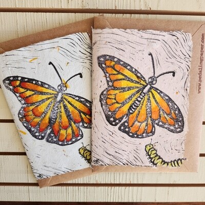 &quot;Dream&quot; Monarch Butterfly Note Card
