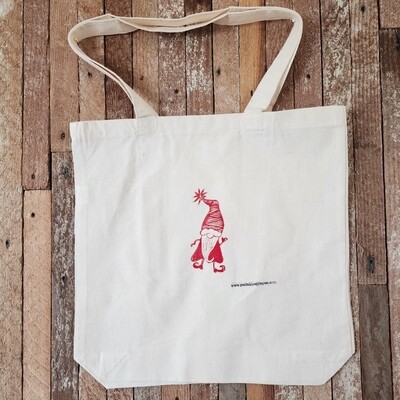 &quot;Gnicolas the Christmas Nisse&quot; Organic Cotton Tote Bag