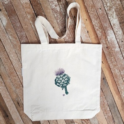 "My Artichoke" Block Printed Tote Bag "My Artichoke" Block Printed Tote Bag