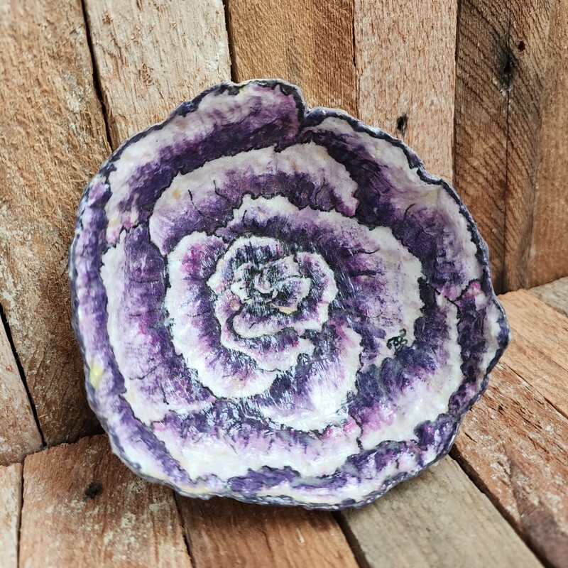 **SOLD** Purple Rose - Paper Pulp Bowl