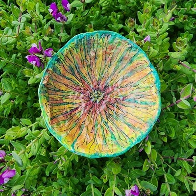 SOLD  - Strawflower - Paper Pulp Bowl