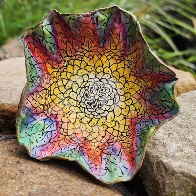 SOLD Mandala - Paper Pulp Bowl SOLD Mandala - Paper Pulp Bowl