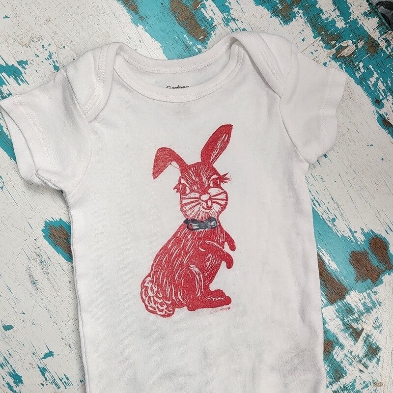 "Miss-chievous" the Bunny - 100% Cotton Infant Onesie "Miss-chievous" the Bunny - 100% Cotton Infant Onesie