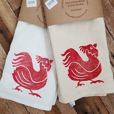 &quot;Chicken&quot; - 100% Cotton Tea Towel
