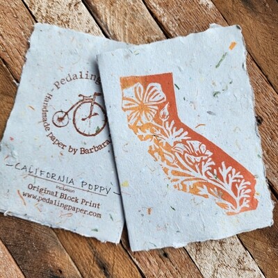&quot;California State Poppy&quot; Note Card