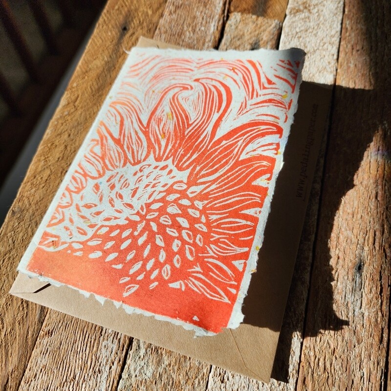 &quot;Sunflower Night &amp; Day&quot; Note Card