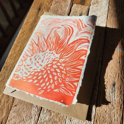 &quot;Sunflower Night &amp; Day&quot; Note Card