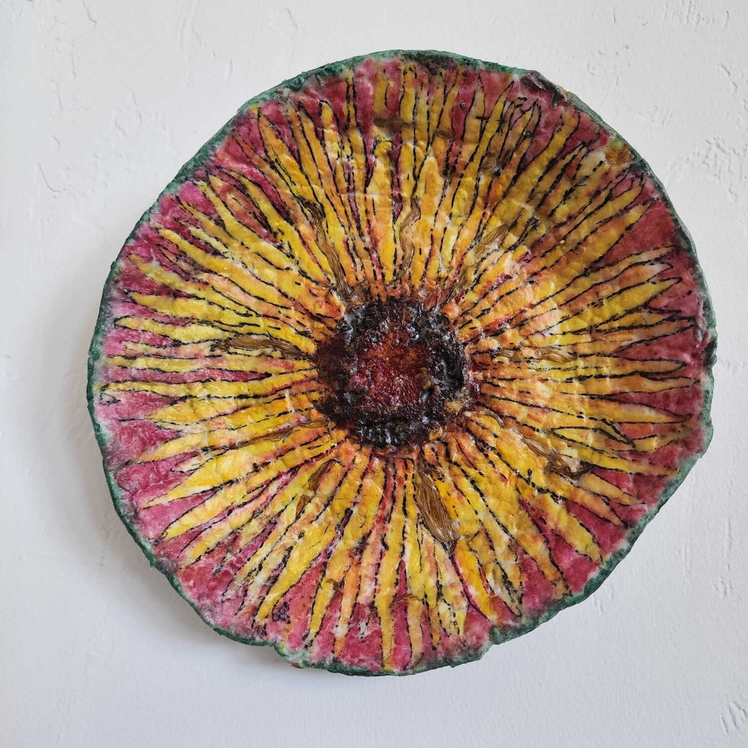 &quot;Sunflower&quot; Handmade Paper Bowl (One of a kind)