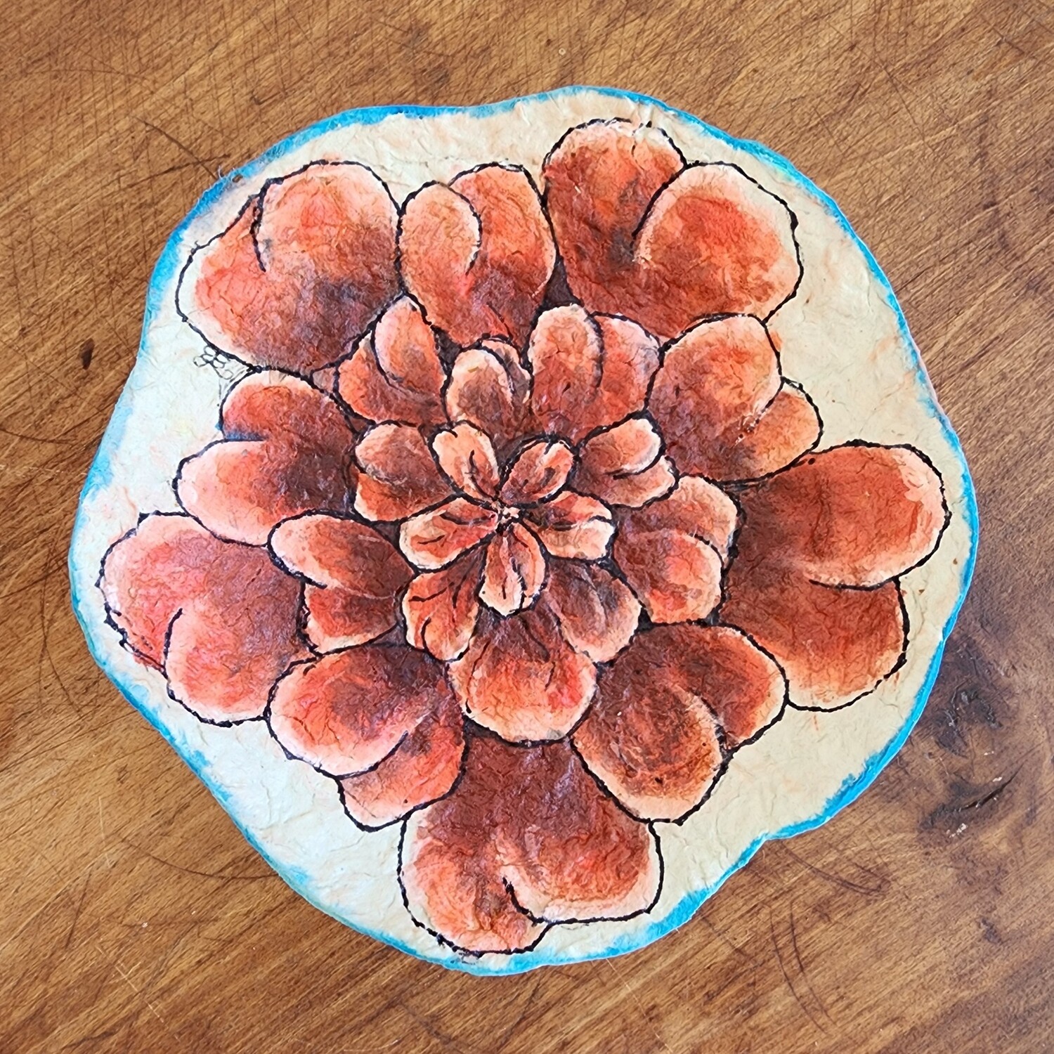 &quot;Love from Mother Nature&quot;  One-of-a-kind paper Pulp Bowl