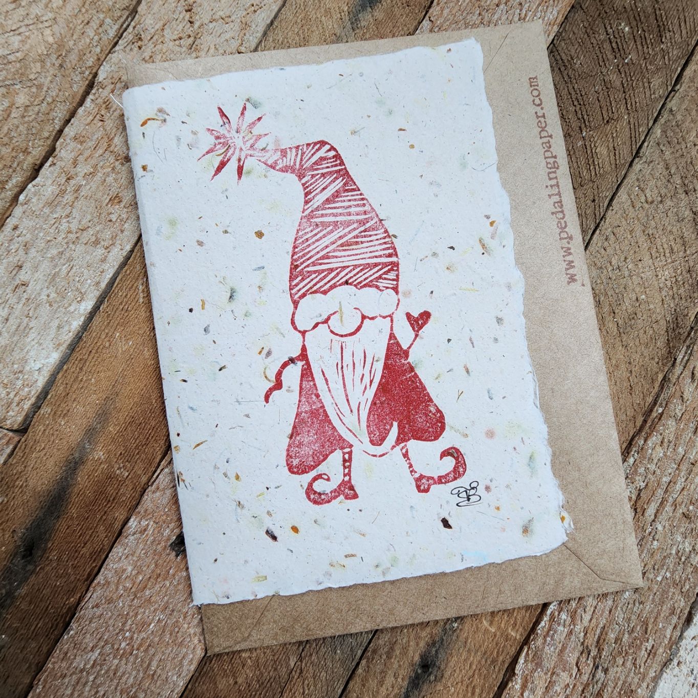 &quot;Gnicolas, the Christmas Nisse&quot;  Notecard
