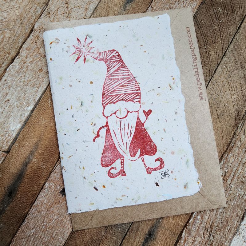 "Gnicolas, the Christmas Nisse"  Notecard