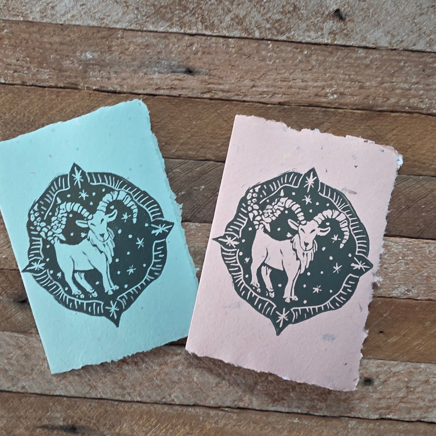 &quot;Capricorn&quot; Note Card