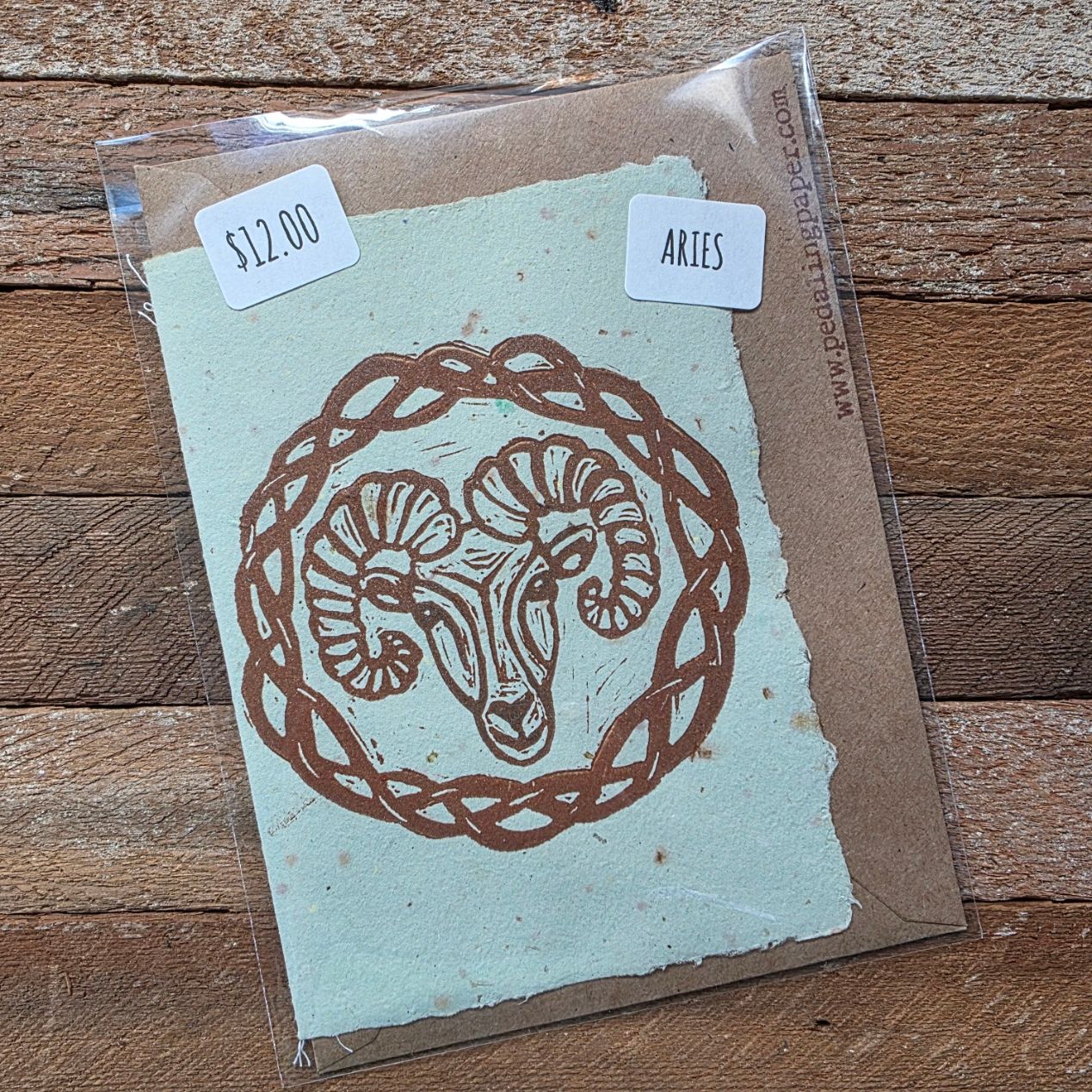 "Aries" Note Card