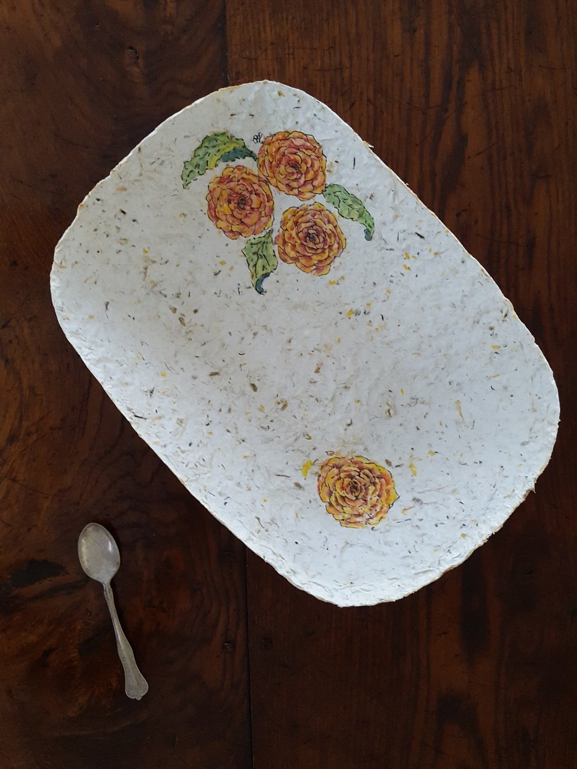 &quot;Rannuculus&quot;  Watercolor Bowl