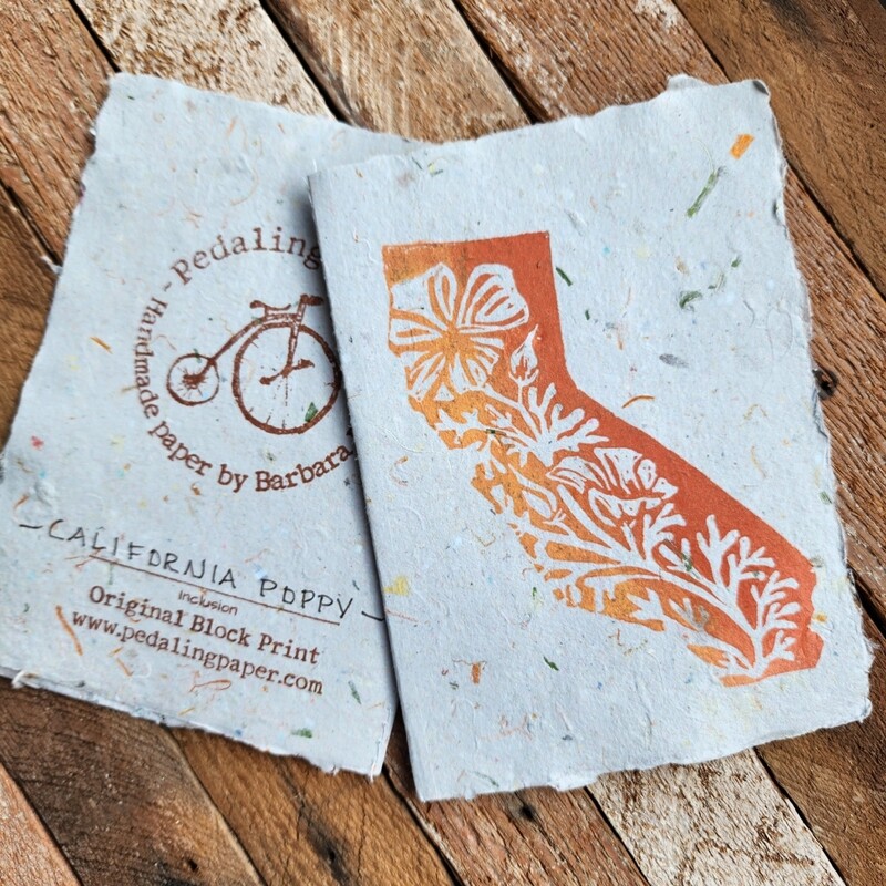 "California State Poppy" Note Card