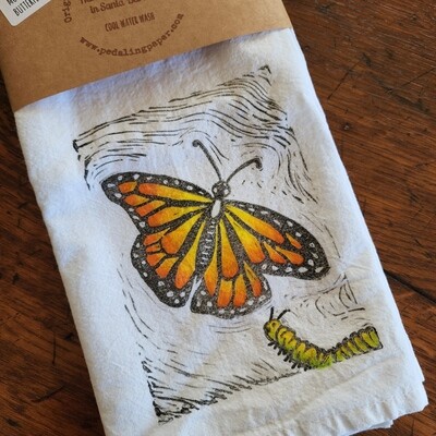 "Monarch Butterfly" - 100% Cotton Tea Towel