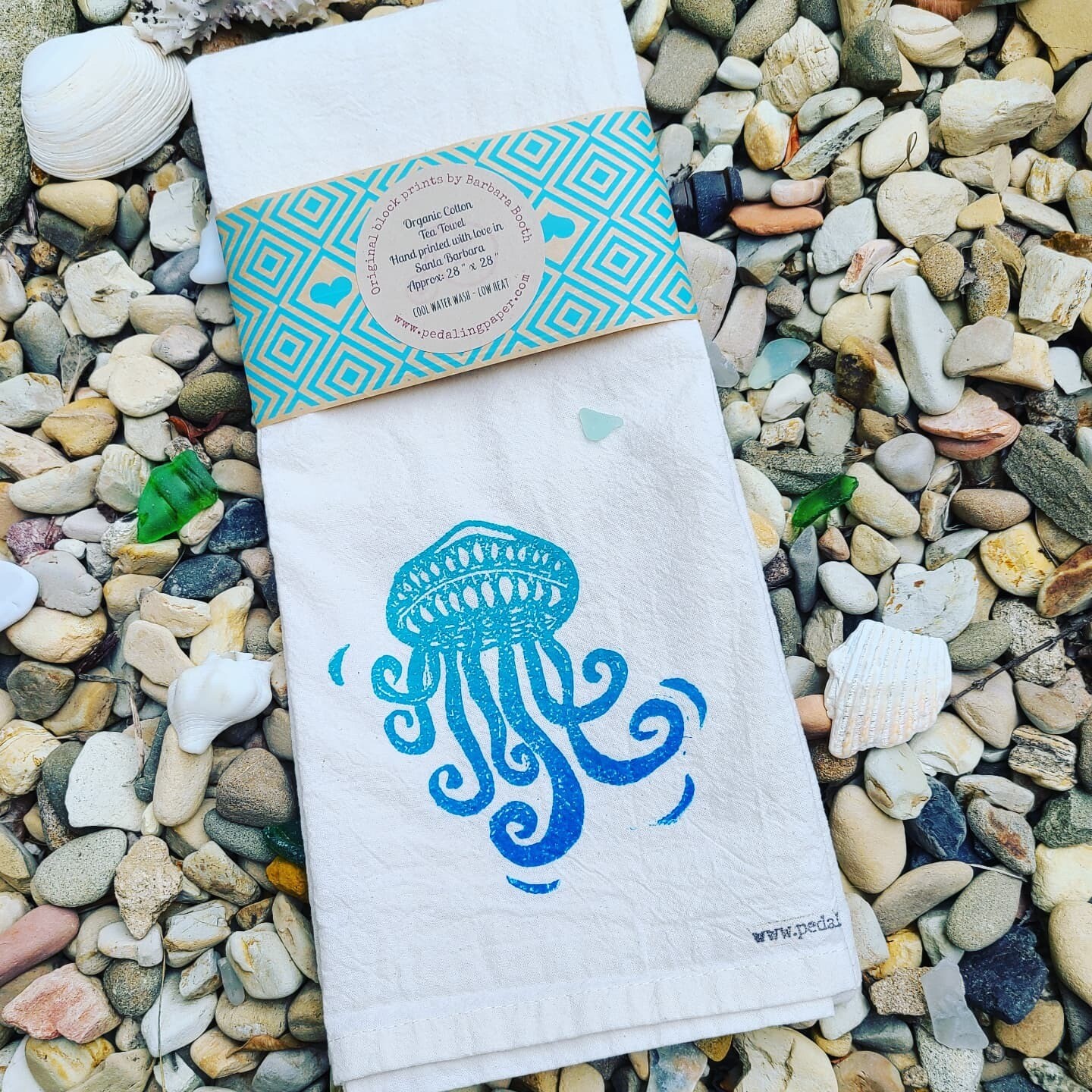 "Sea Jelly" 100% Cotton Tea Towel