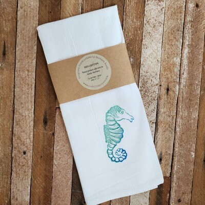 "I Sea Horses" 100% Cotton Tea Towel