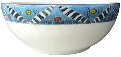Salad Bowl Large 9&quot; Zebra