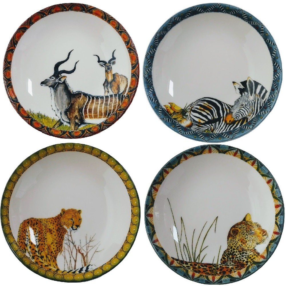 Set of 4 Wok Plates
Kudu,Zebra,Cheetah,Leopard
FREE SHIPPING