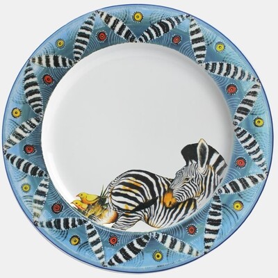 Dinner Plate 11.5&quot;         Zebra