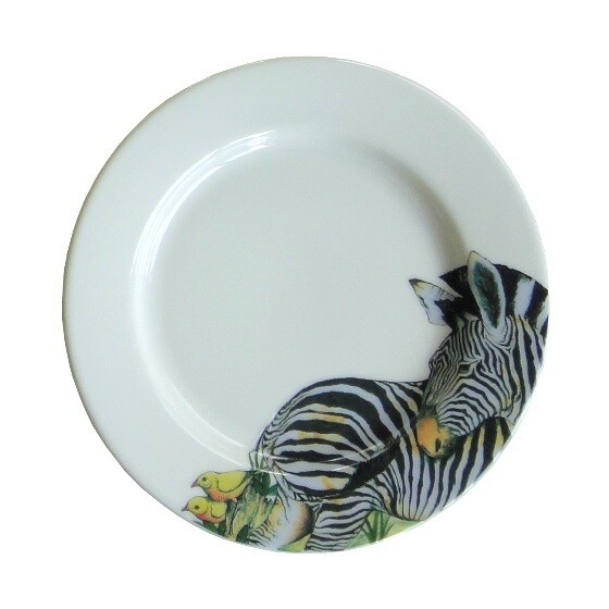Bread Plate 7.5"                Zebra