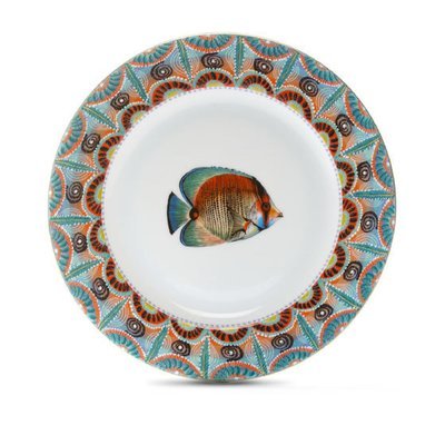 Salad Plate Ndoro 8.7&quot; with gold rim