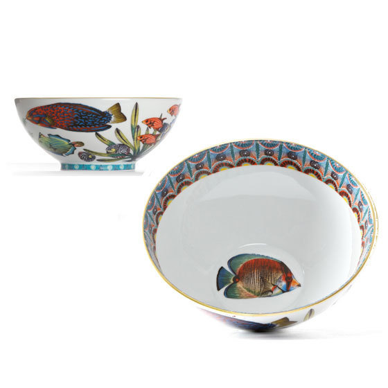 Cereal Bowl Ndoro 6.3" with gold rim