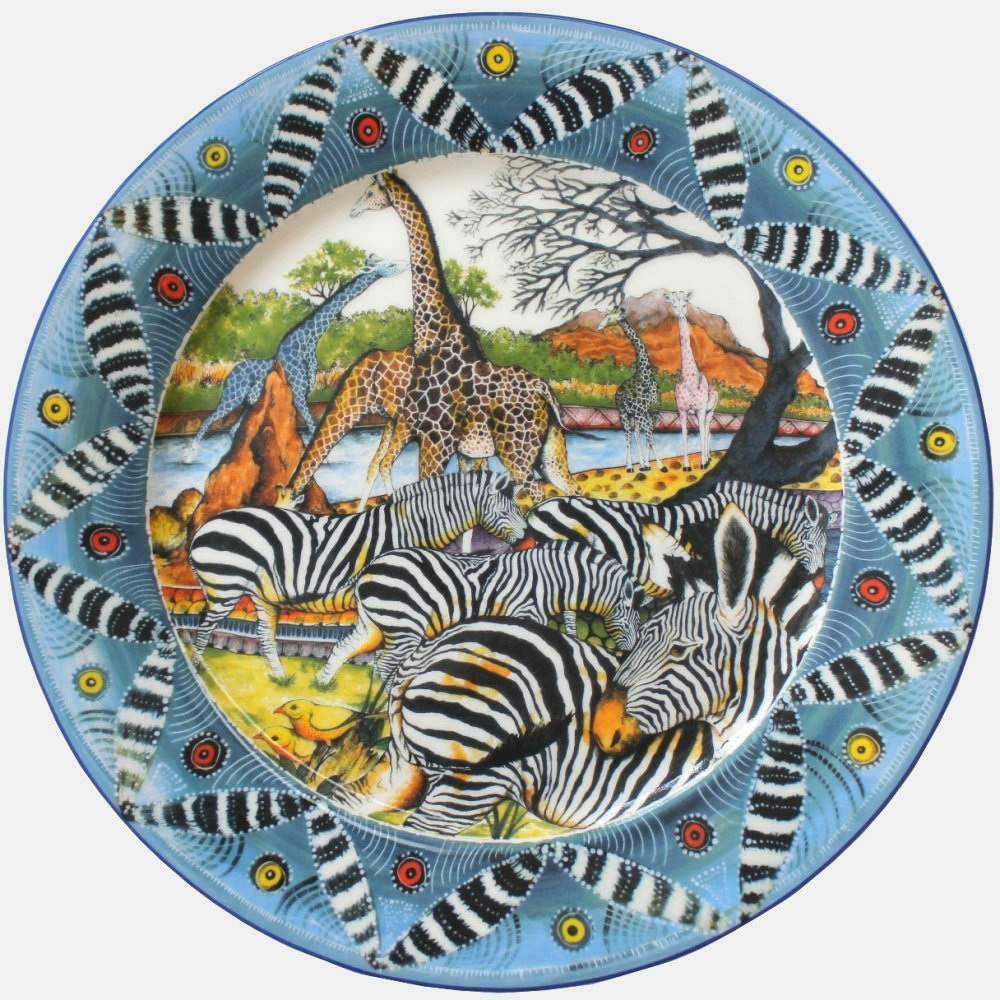 Dinner Plate 11.5"         Zebra