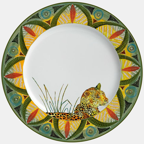Salad Plate 9"         Leopard