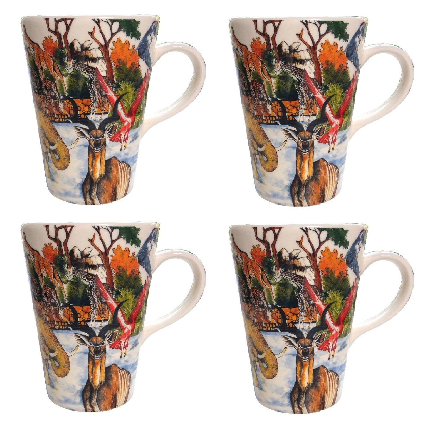 Set of 4 Coffee Mugs Classic...............Full-Scene