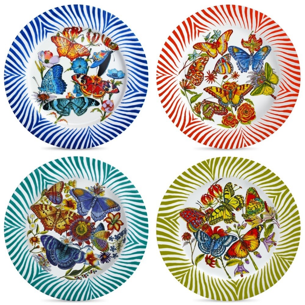 Set of 4 Dinner Plates Lara &amp; Lilly FREE SHIPPING