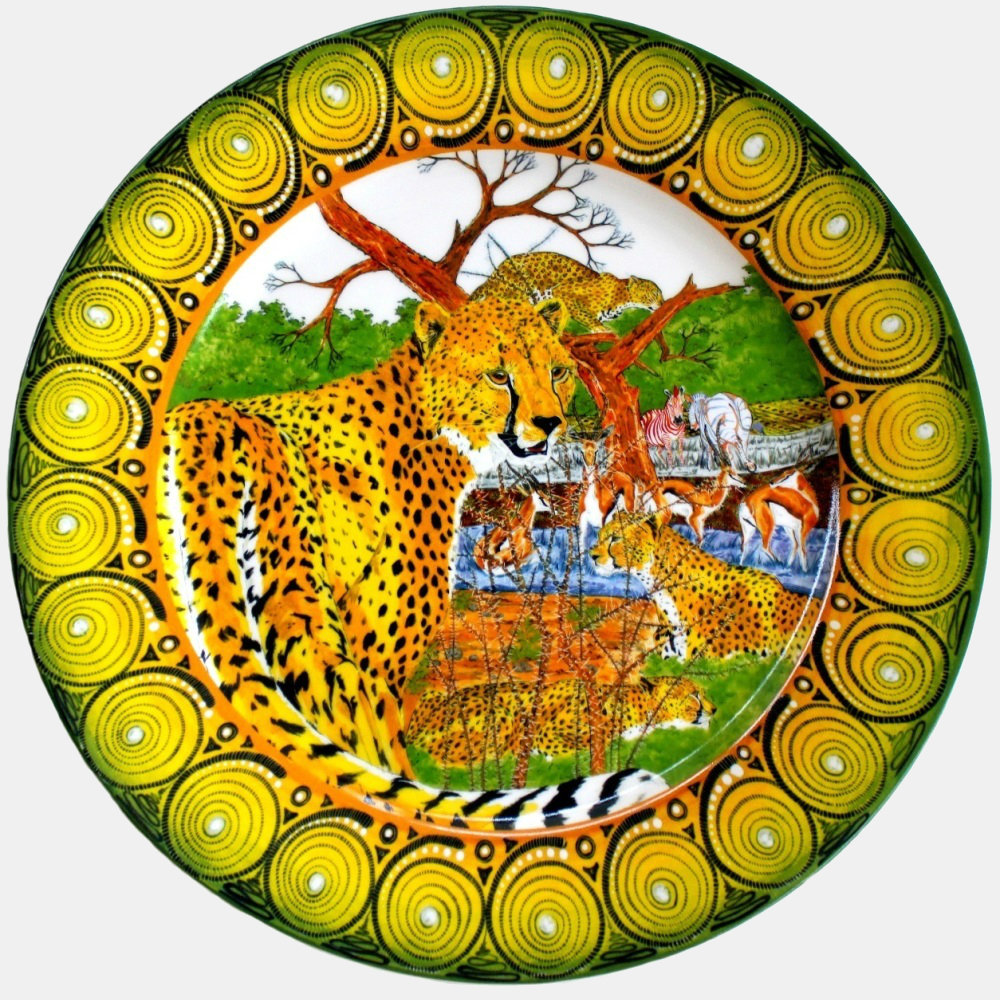 Dinner Plate 11.5"         Cheetah