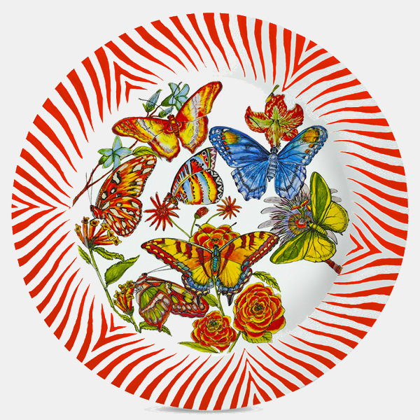 Dinner Plate 11.5"       Coral Red