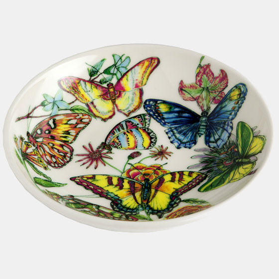 Wok Plate Coral 7.5"