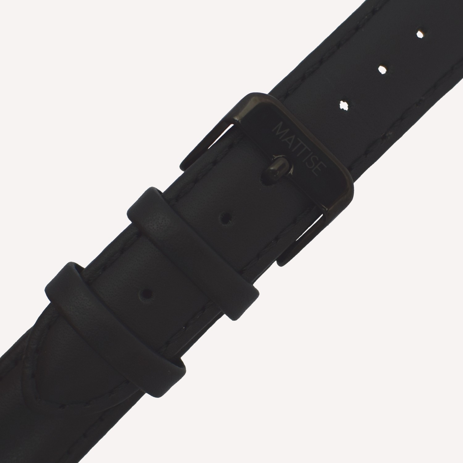 Black leather strap Black leather strap