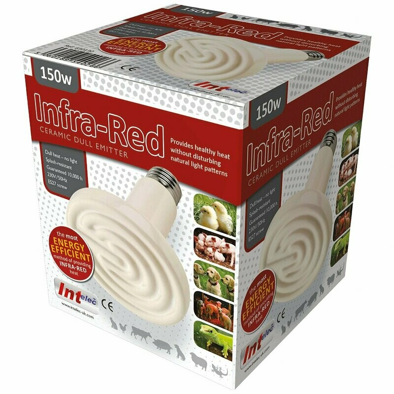 Intelec Ceramic Dull Emitter Bulb 150 Watt (for Heat Lamp)