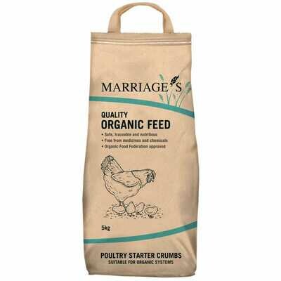 MARRIAGE'S Organic Chick Starter Crumb 5kg