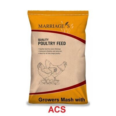 Marriage's Growers Mash with ACS (Coccidiostat) 20kg