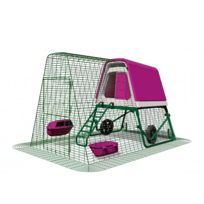 Omlet Eglu Go UP with 2m Run & Wheels for up to 4 hens (PURPLE)