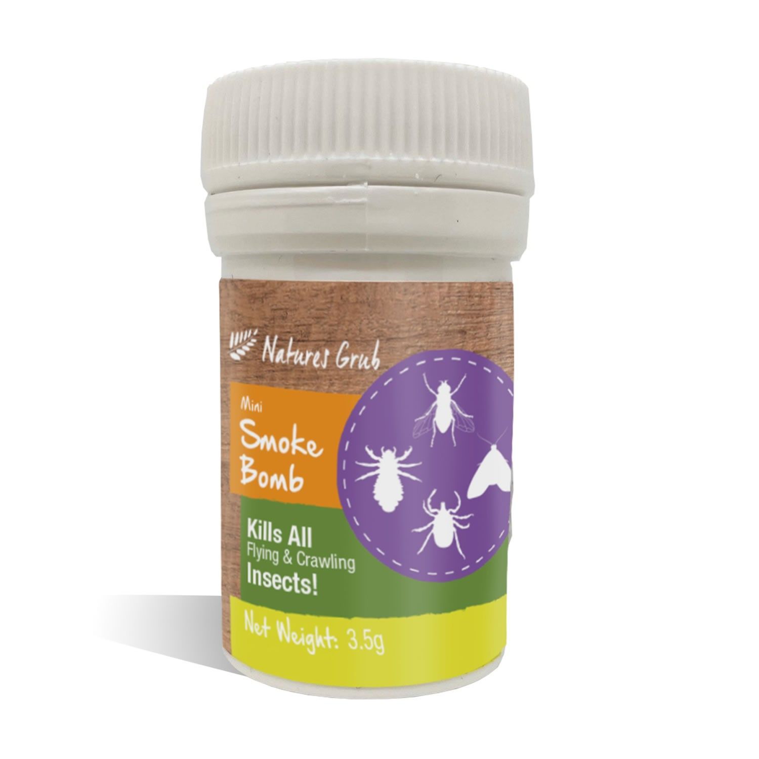 Nature&#39;s Grub Red Mite &amp; Insect Killer Smoke Bomb 3.5g