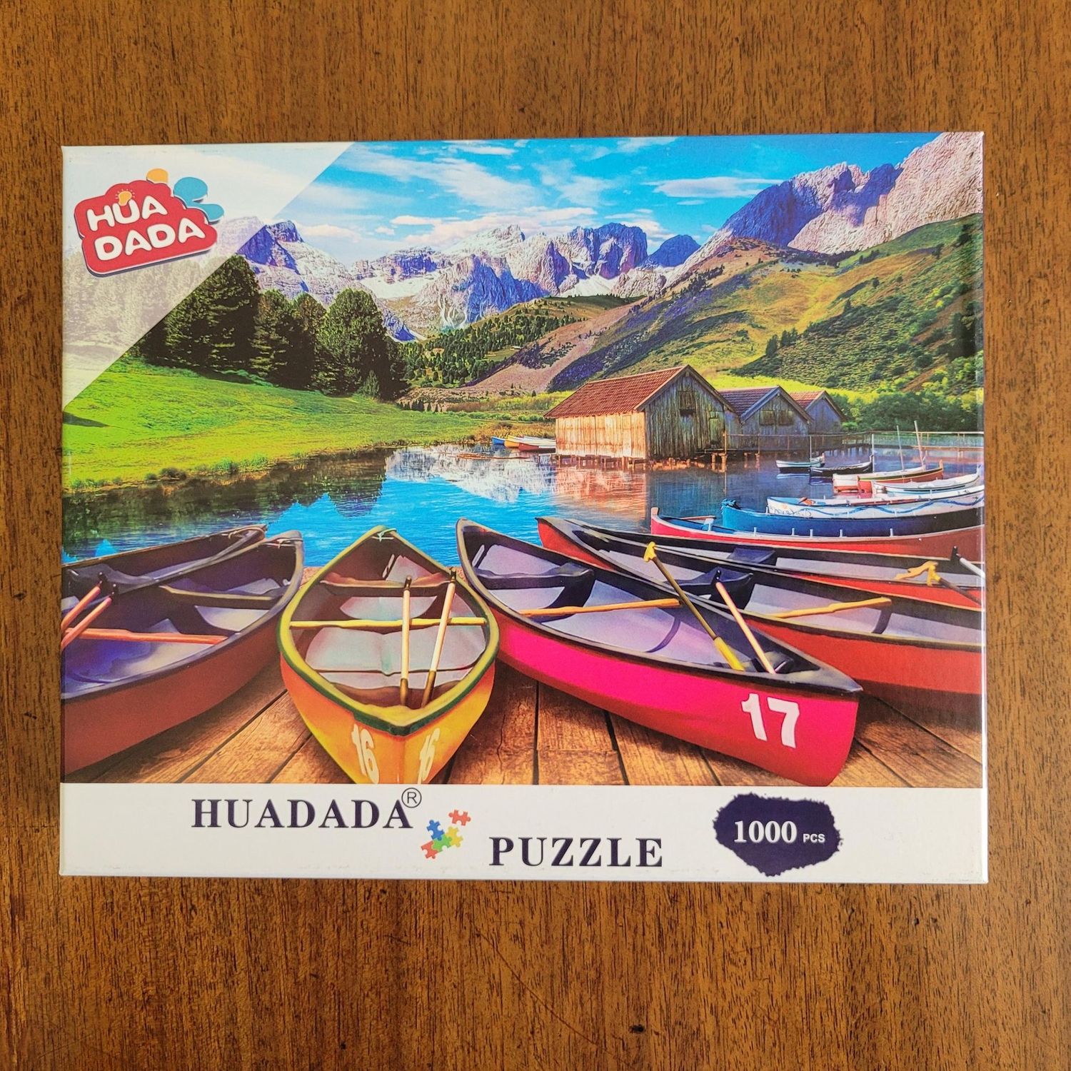Jigsaw Puzzle, 1000 pieces, Italy Alpine Lake (Used)