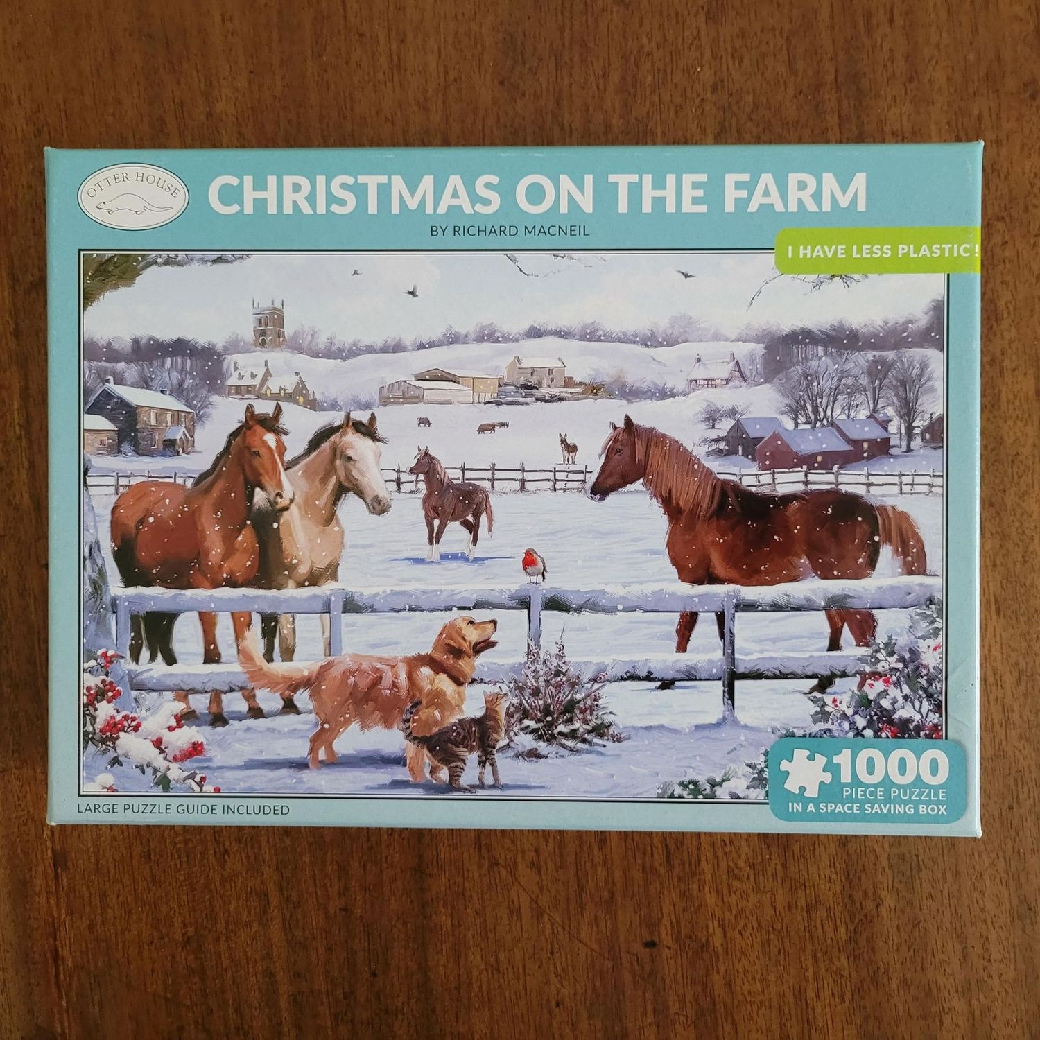 Jigsaw Puzzle, 1000 pieces, Christmas on the Farm (Used)