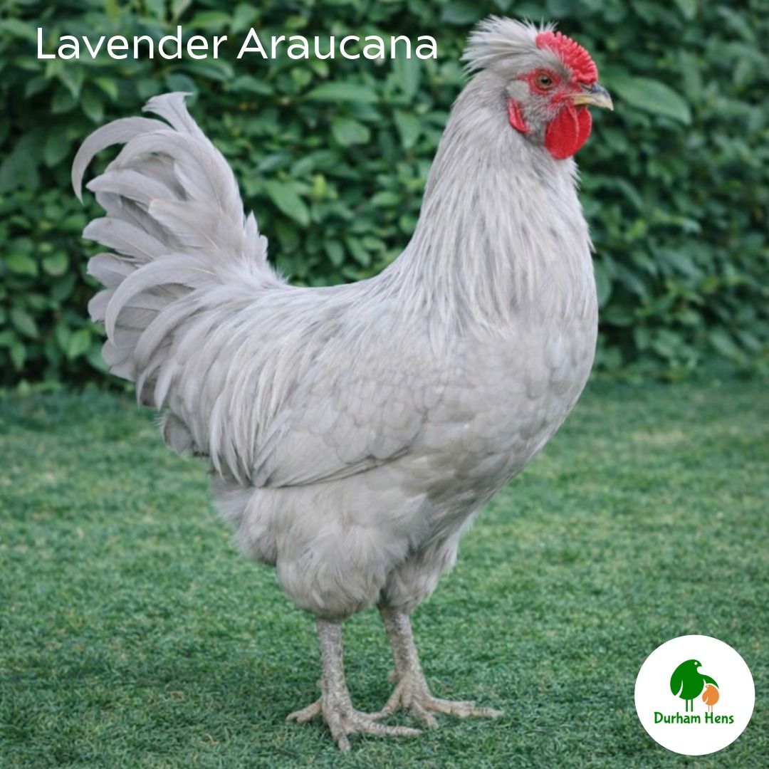 Lavender Araucana Cockerel