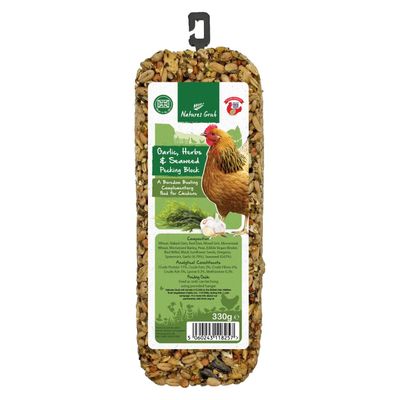 Peck Block -  Nature's Grub Garlic, Herbs & Seaweed  280g