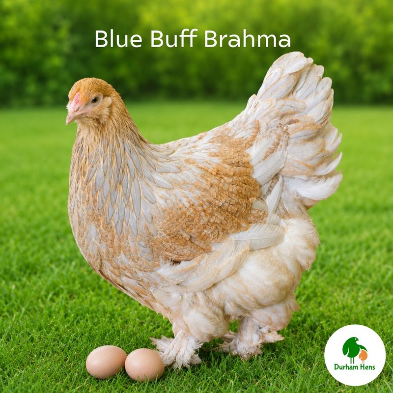 Blue Buff Brahma Hen